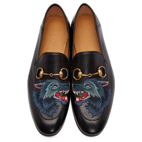 gucci slip on wolf|Gucci loafers for sale.